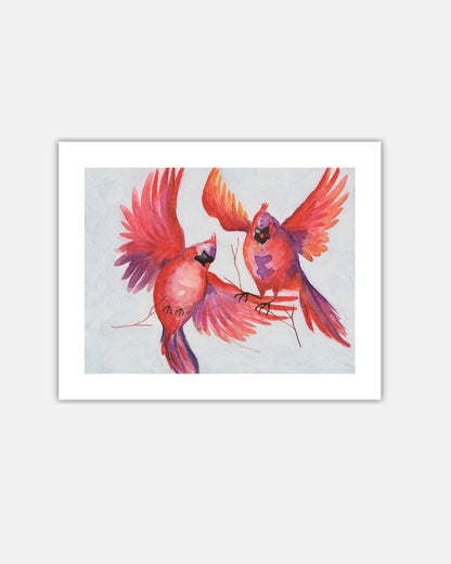 Watercolor Cardinals