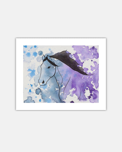 Watercolor Wild Horse