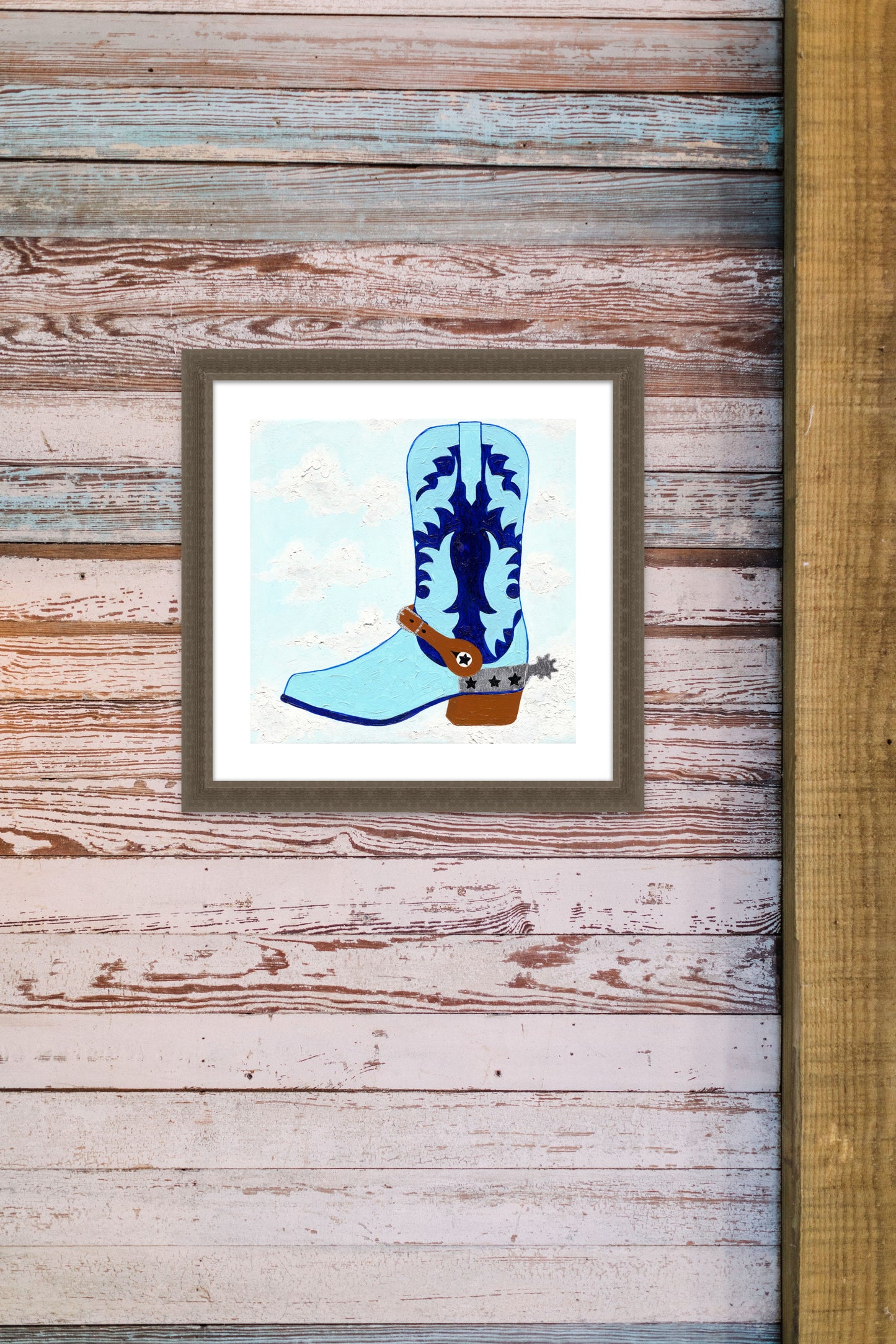 Baby Blue Cowboy Boot