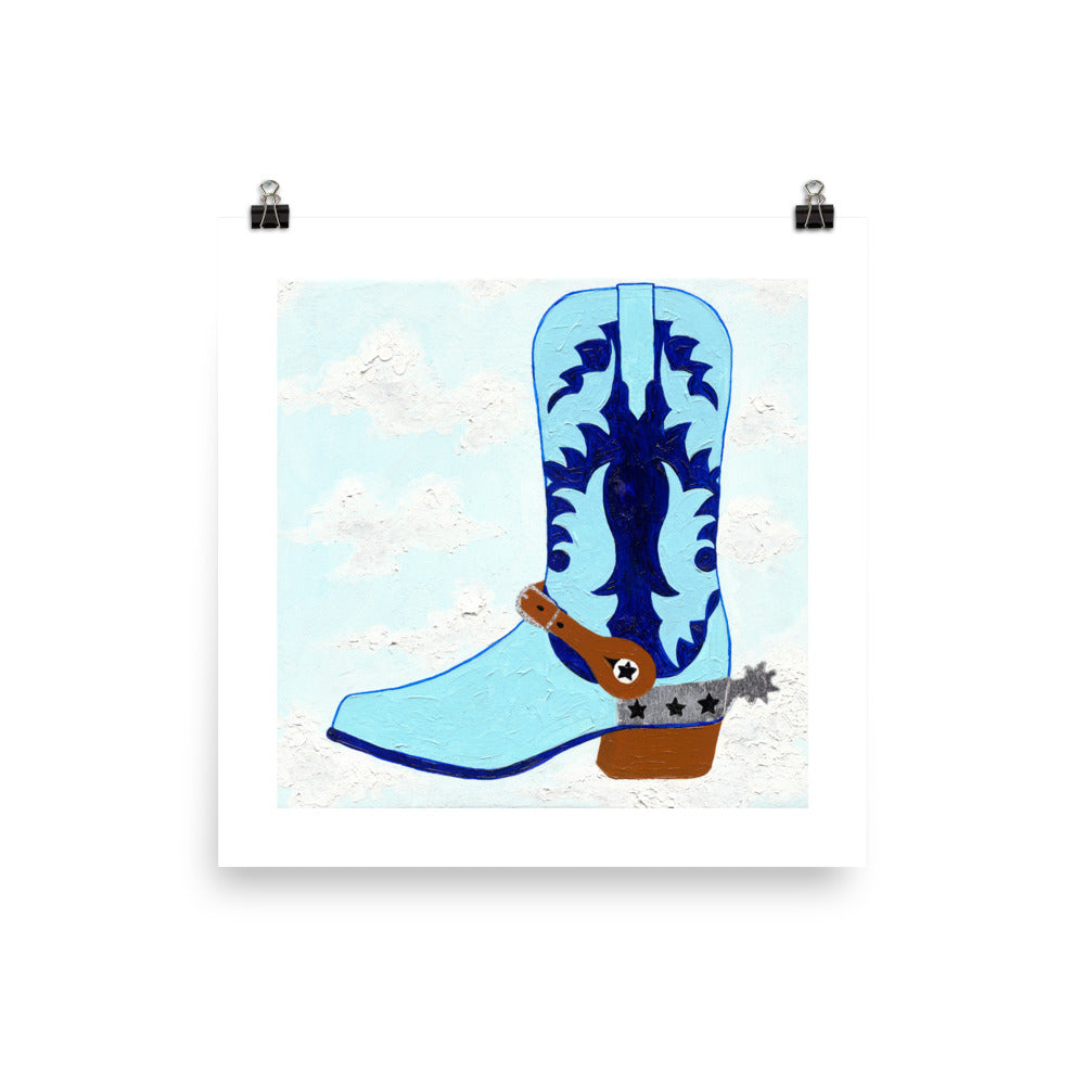 Baby Blue Cowboy Boot