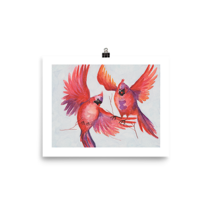 Watercolor Cardinals