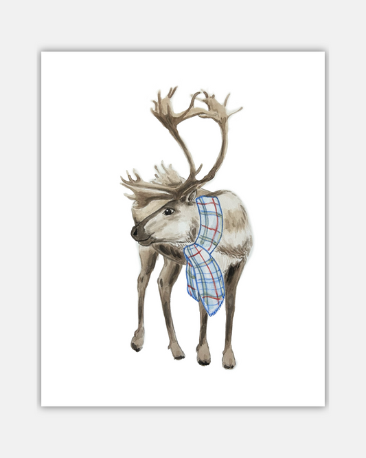 Plaid Series: Watercolor Moose